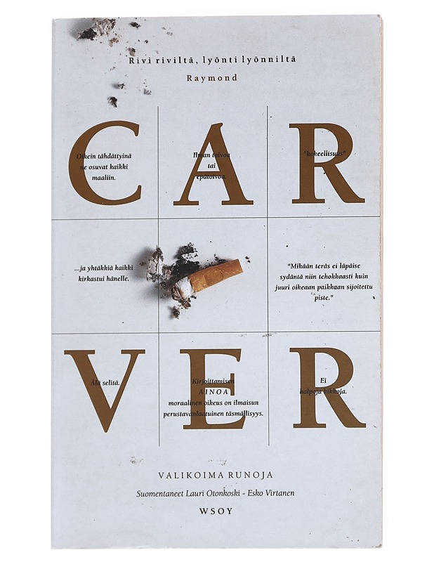 Rivi riviltä, lyönti lyönniltä - Raymond Carver - Runot ja näytelmät - 10105520431 - 0