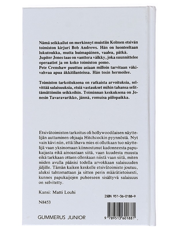 3 etsivää ja änkyttävä papukaija - Arthur, Robert - Nuorten kirjat - 10105520447 - 1