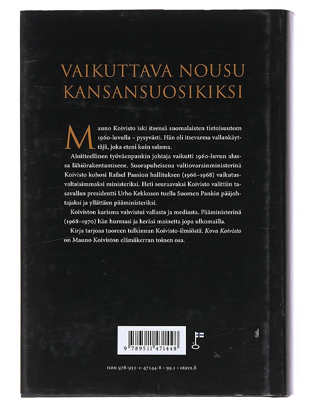 Kova Koivisto : pankista pääministeriksi 1960 - 1970 - Tapio Bergholm - Elämäkerrat ja muistelmat - 10105520450 - 1