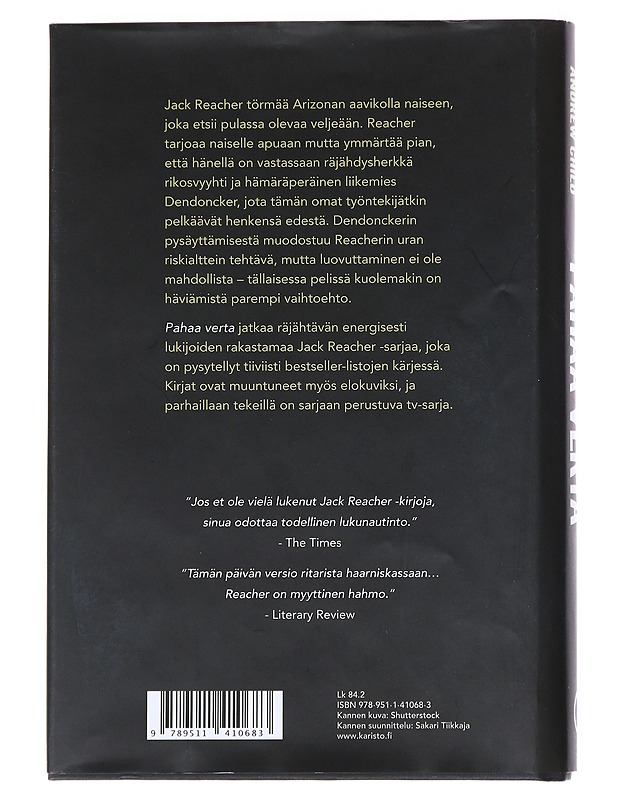 Pahaa verta - Child, Lee - Jännitys ja dekkarit - 10105520464 - 1