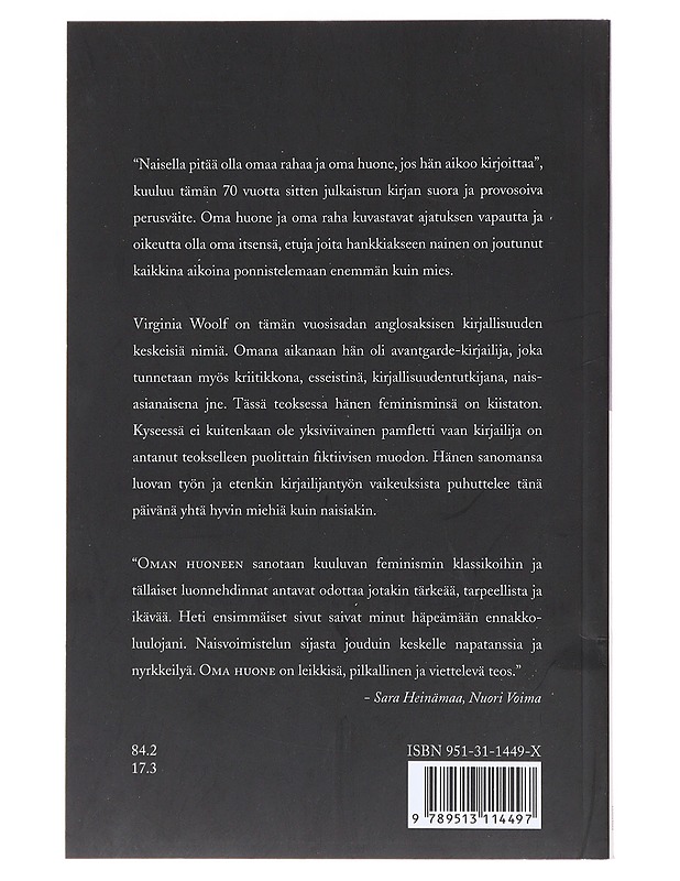 Oma huone - Woolf, Virginia - Historiakirjat - 10105520461 - 1