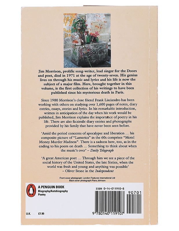 Wilderness : the lost writings of Jim Morrison. Volume I - Jim Morrison - Runot ja näytelmät - 10105520479 - 1