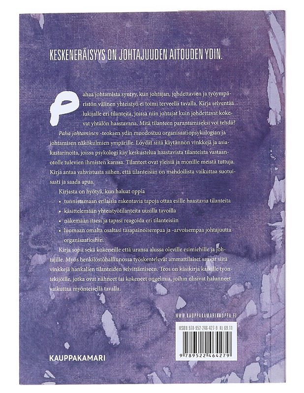 Paha johtaminen - Tarja Turtio - Tietokirjat ja oppaat - 10105520486 - 1