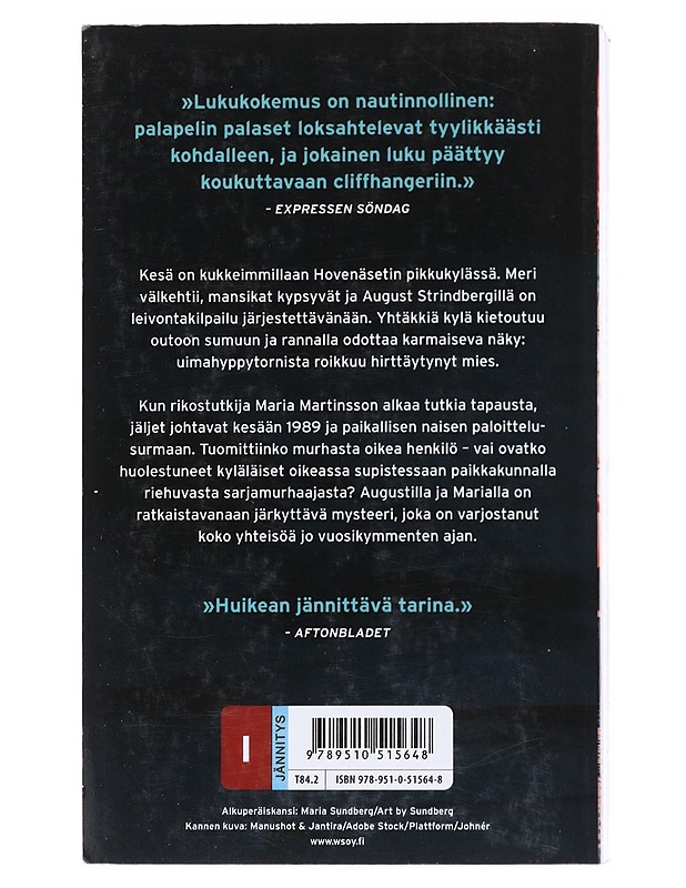 Varjopaikka - Ohlsson, Kristina - Jännitys ja dekkarit - 10105520492 - 1