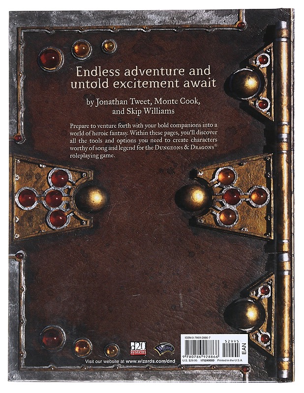 Dungeons & dragons : player's handbook : core rulebook I v. 3.5 - Cook, Monte - Tietokirjat ja oppaat - 10105520539 - 1