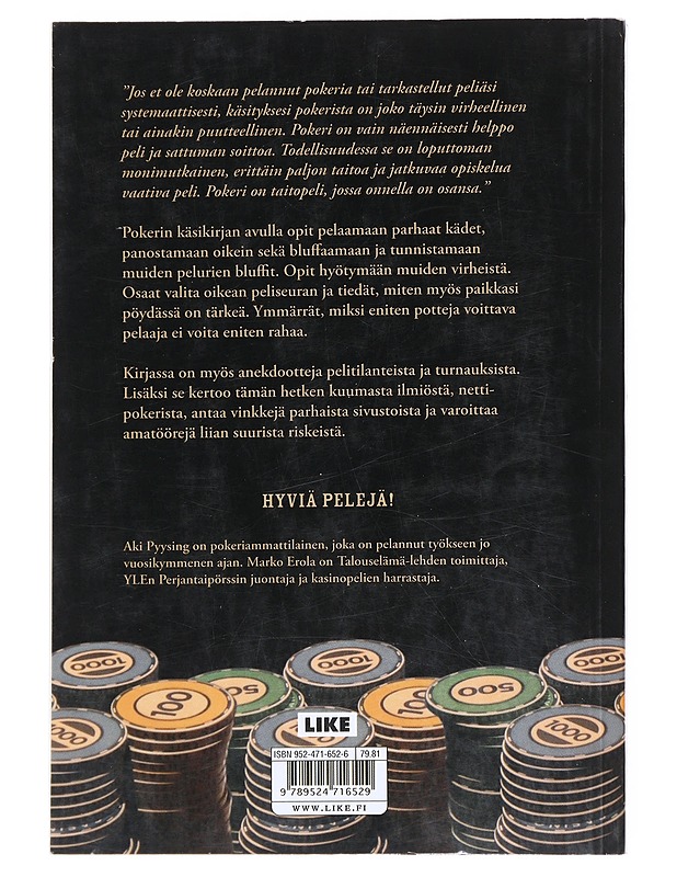 Pokerin käsikirja - Pyysing, Aki - Tietokirjat ja oppaat - 10105520573 - 1