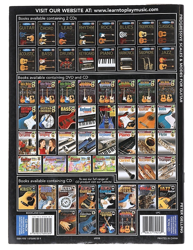 Progressive scales and modes for guitar - Peter Gelling - Musiikki- ja elokuvakirjat - 10105520592 - 1