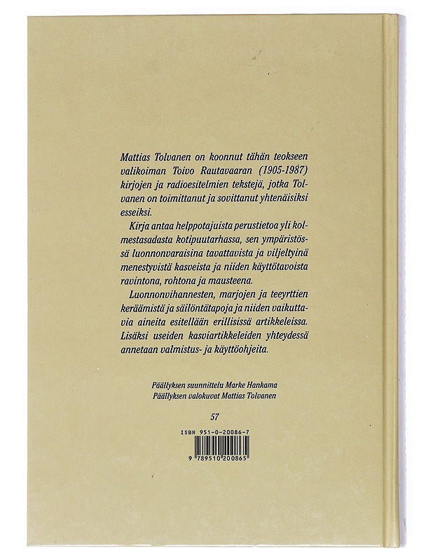 Toivo Rautavaaran terveyskasvikirja - Rautavaara, Toivo - Tietokirjat ja oppaat - 10105520632 - 1