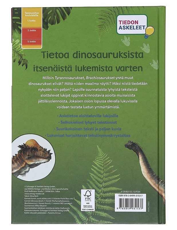 Opitaan lukemaan: Dinosaurukset - Lastenkirjat - 10105520660 - 1