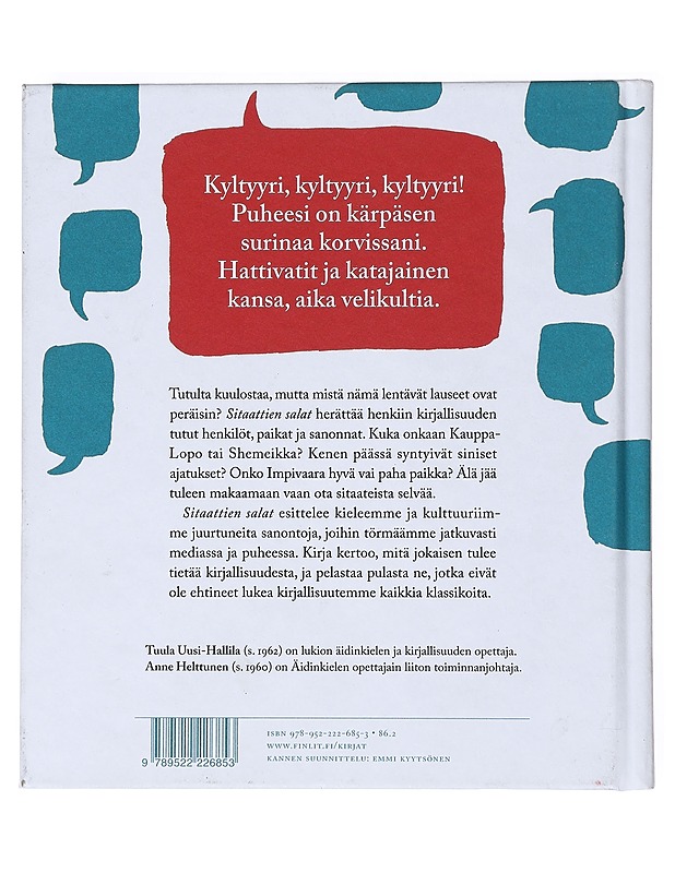 Sitaattien salat - Uusi-Hallila, Tuula - Historiakirjat - 10105520672 - 1