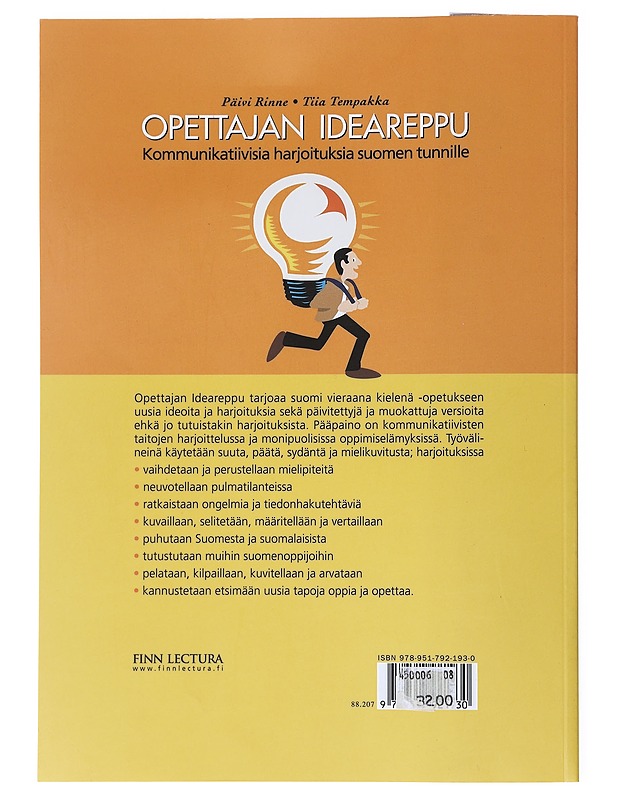 Opettajan ideareppu - Rinne, Päivi - Tietokirjat ja oppaat - 10105520741 - 1