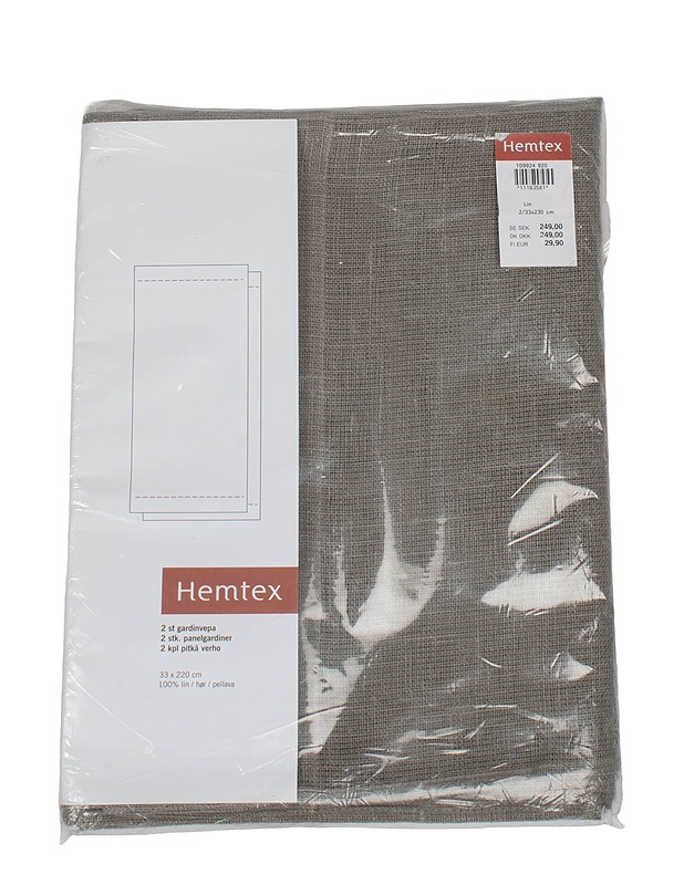 HEMTEX pitkä verho 2 kpl,  33x220 cm  - Verhot ja kapat - 10105521029 - 0