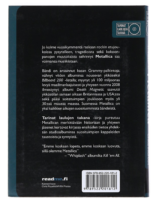 Inside Metallica : tarinat laulujen takana - Ingham, Chris - Elämäkerrat ja muistelmat - 10105521079 - 1