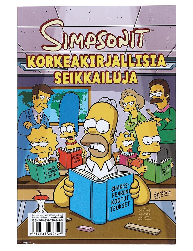 Simpsonit : korkeakirjallisia seikkailuja - Bates, Karen - Sarjakuvat - 10105521116 - 0