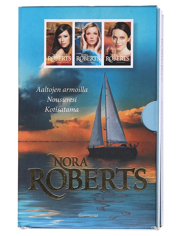Aaltojen armoilla, 7. p. ; Nousuvesi, 6. p. - Roberts, Nora - Romaanit ja novellit - 10105521117 - 0