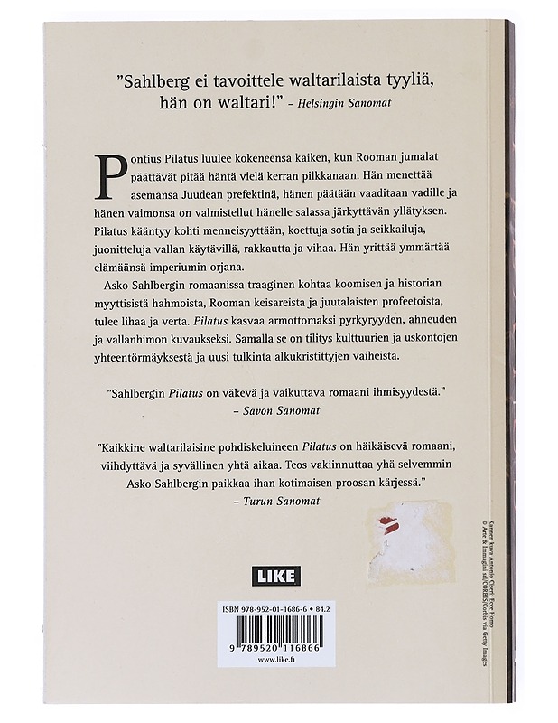 Pilatus : romaani - Asko Sahlberg - Romaanit ja novellit - 10105521133 - 1