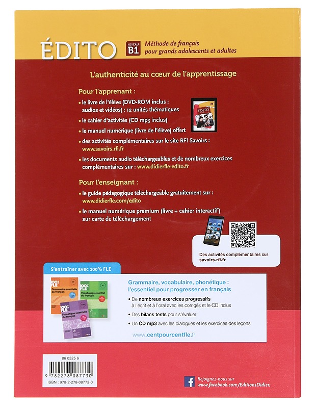 Edito - Methode De Francais (Niveau B1) - Tietokirjat ja oppaat - 10105521178 - 1