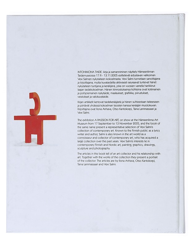Intohimona taide, A passion for art; Vexi Salmen taidekokoelma - Salmi, Vexi - Taide- ja kulttuurikirjat - 10105521212 - 1