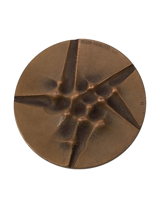 KULTATEOLLISUUS Kansakoulu 1866-1966 pöytämitali - Koriste-esineet - 10105521232 - 2