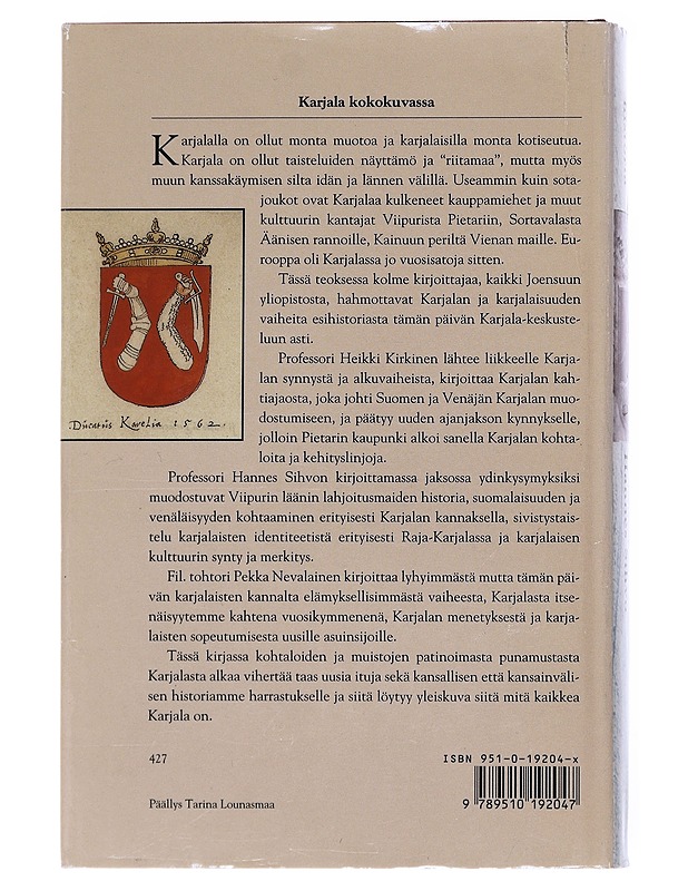 Karjalan kansan historia - Kirkinen, Heikki - Historiakirjat - 10105521283 - 1