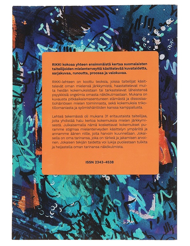 Rikki : Taidetta mielenterveydestä. Nro 1 - Miettinen, Apila Pepita - Tietokirjat ja oppaat - 10105521296 - 1