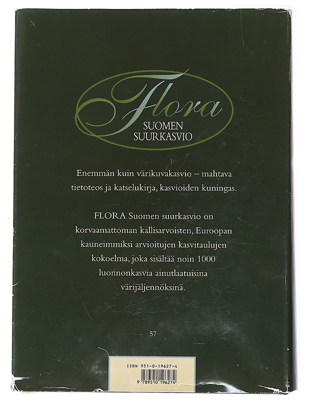 Flora : Suomen suurkasvio. 1 - Toimittanut Ilkka Kukkonen - Tietokirjat ja oppaat - 10105521359 - 1