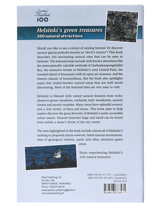 Helsinki's green treasures : 200 natural attractions - Helimäki, Jussi - Tietokirjat ja oppaat - 10105521398 - 1