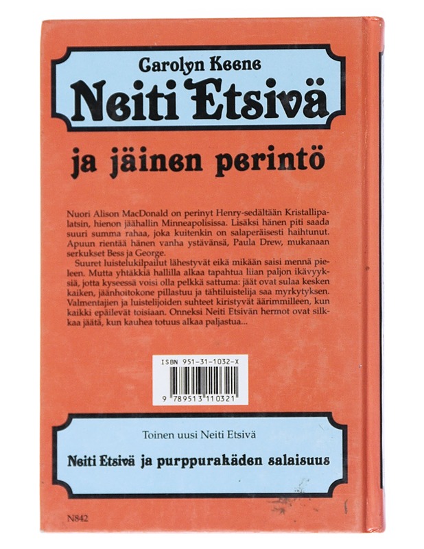 Neiti etsivä ja jäinen perintö - Keene, Carolyn - Nuorten kirjat - 10105521402 - 1