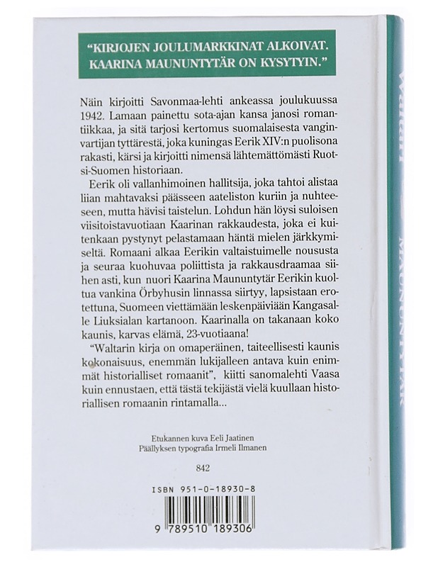 Kaarina Maununtytär - Mika Waltari - Romaanit ja novellit - 10105521429 - 1