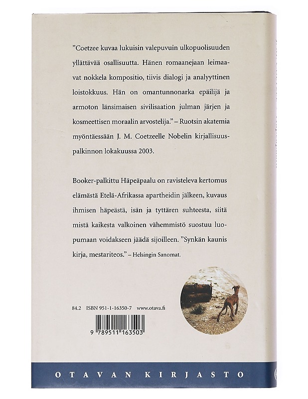 Häpeäpaalu - Coetzee, J. M. - Romaanit ja novellit - 10105521484 - 1