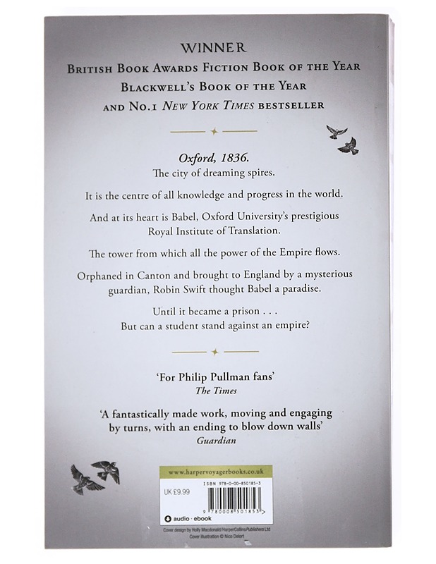 Babel or the necessity of violence  - R.F. Kuang - Fantasia- ja scifi - 10105521503 - 1