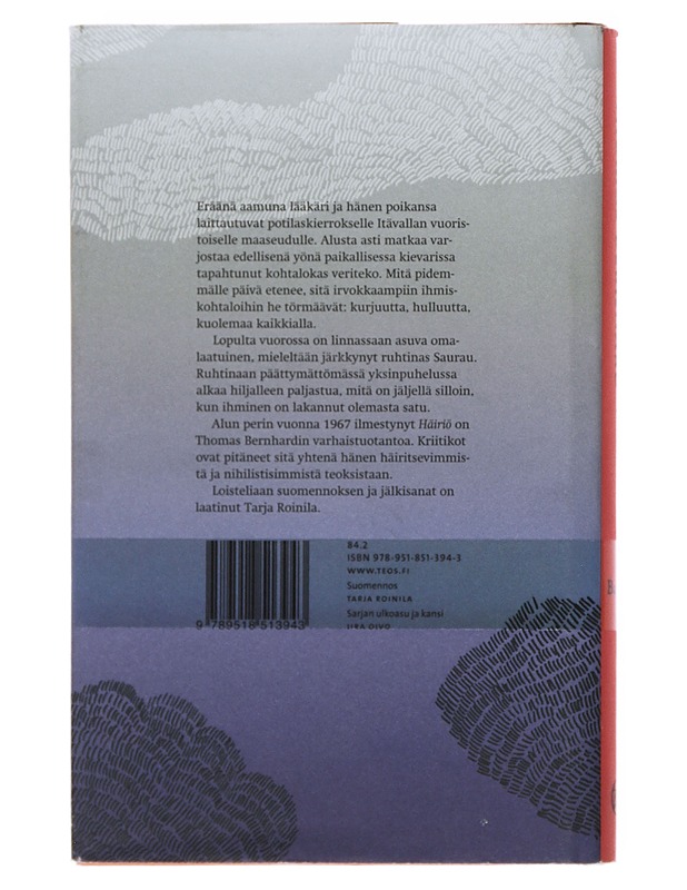 Häiriö - Bernhard, Thomas - Romaanit ja novellit - 10105521520 - 1