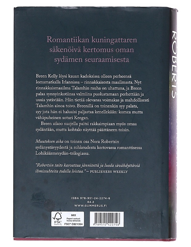 Muutoksen aika - Roberts, Nora - Fantasia- ja scifi - 10105521522 - 1