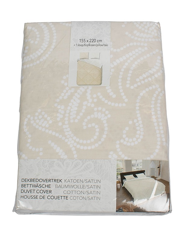 DESCANSO pussilakanasetti, 155x220 cm + 1 tyynyliina - Liinavaatteet - 10105521572 - 1
