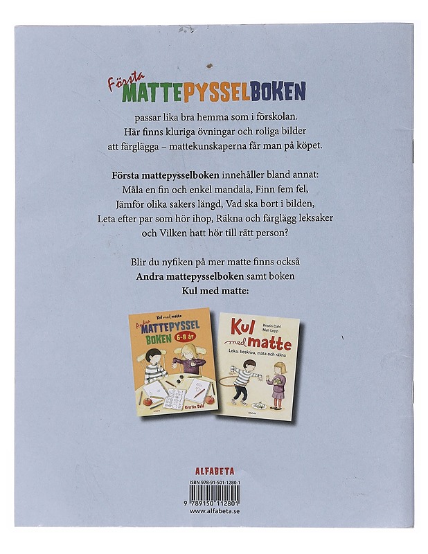 Första Mattepysselboken 4-6 år - Kristin Dahl - Lastenkirjat - 10105521660 - 1