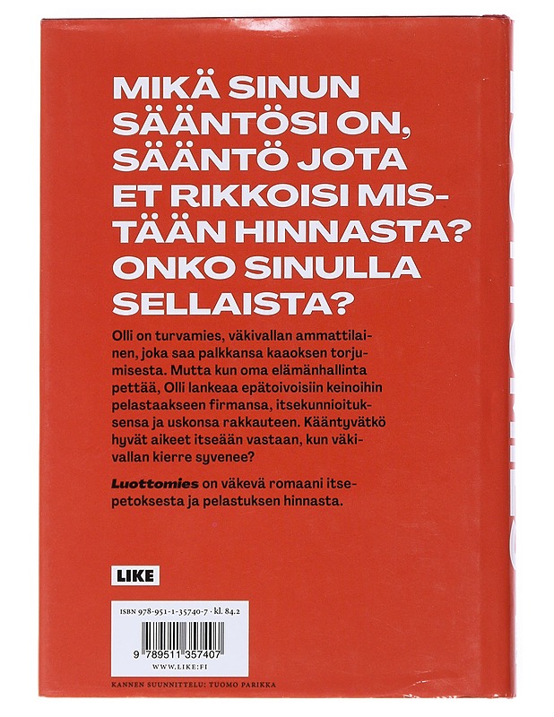 Luottomies - Pasi Lampela - Romaanit ja novellit - 10105521689 - 1