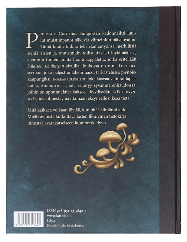 Salainen sienikirja - Savtchenko, Julia - Lastenkirjat - 10105521678 - 1