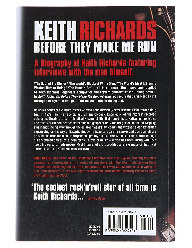 Keith Richards: Before They Make Me Run - Kris Needs - Elämäkerrat ja muistelmat - 10105521716 - 1