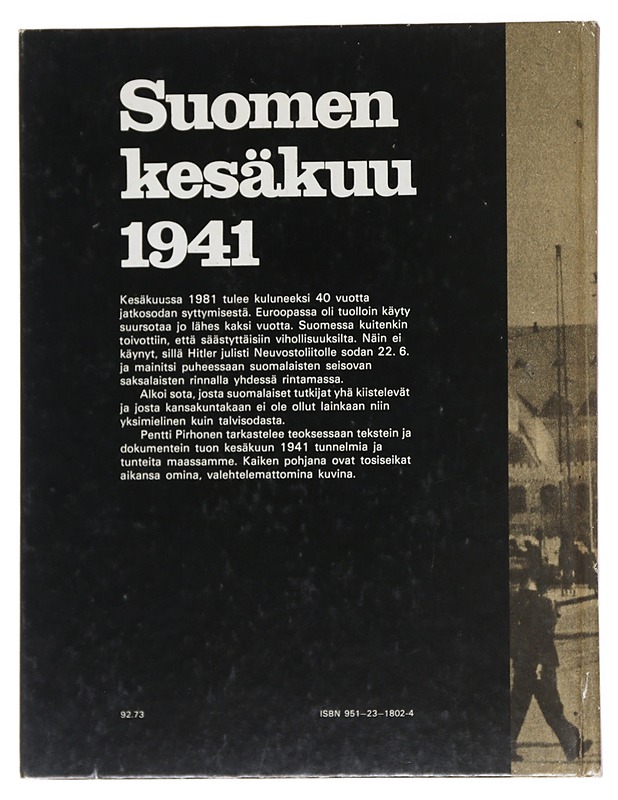 Suomen kesäkuu 1941 - Pentti Pirhonen - Tietokirjat ja oppaat - 10105521712 - 1