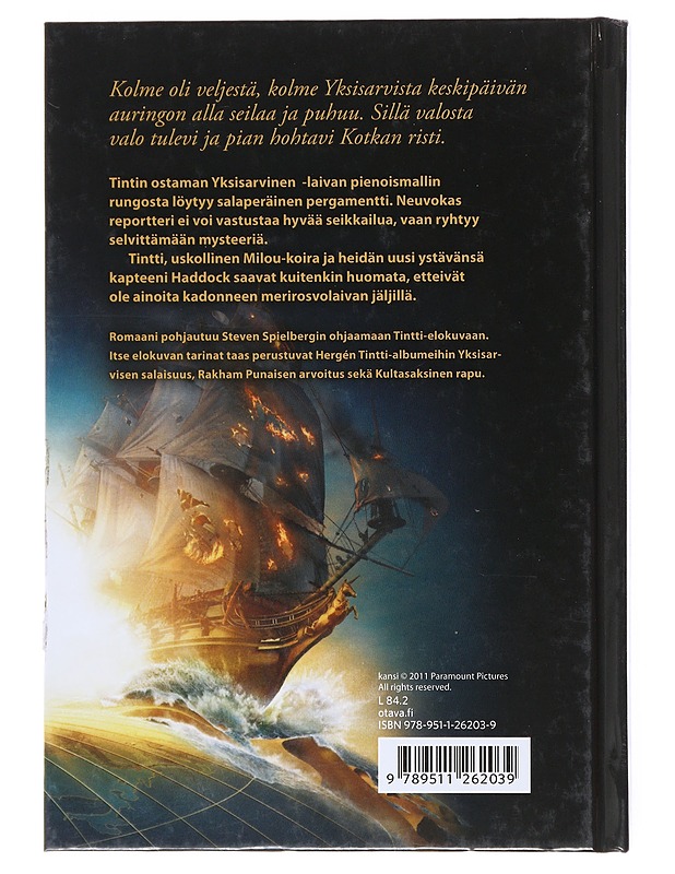 Tintin seikkailut : romaani elokuvasta - Irvine, Alex - Jännitys ja dekkarit - 10105521771 - 1