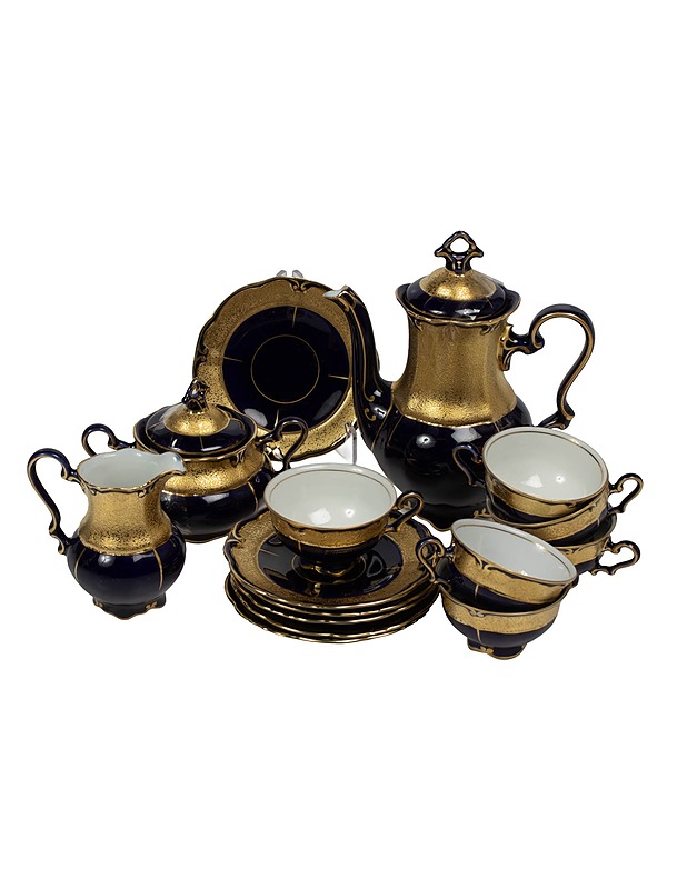 JLMENAU mokka-astiasto, 15 osaa - Lautaset ja kulhot - 10105521809 - 0