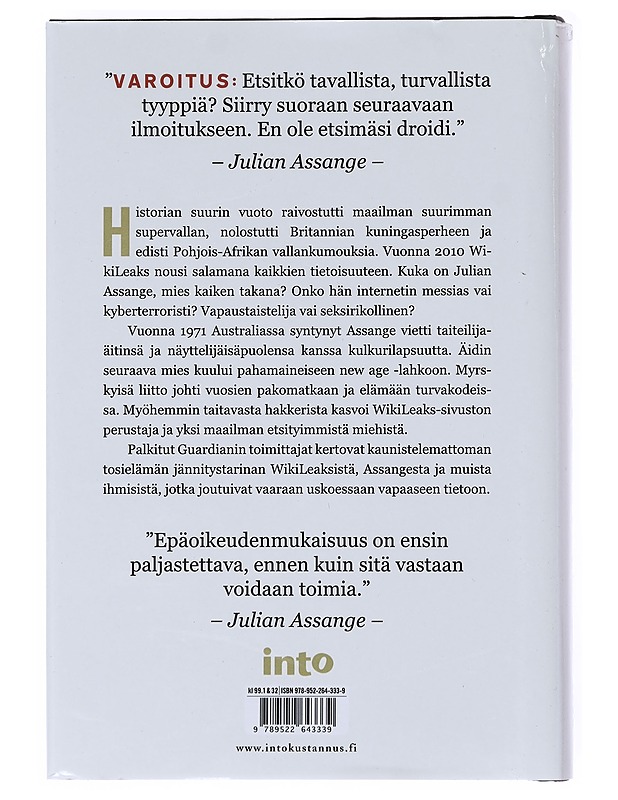 Assange - Leigh, David - Elämäkerrat ja muistelmat - 10105521806 - 1