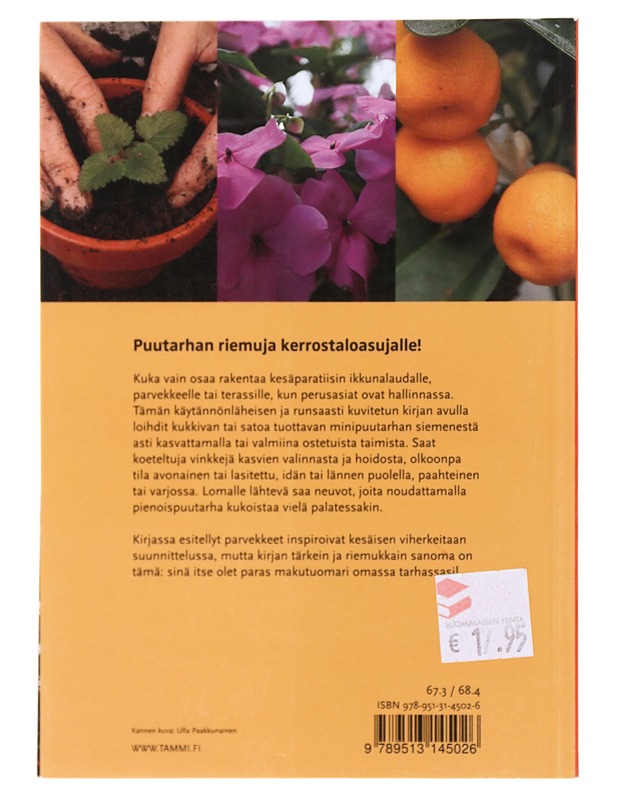 Puutarha pienissä purkeissa - Kervinen, Ulla - Tietokirjat ja oppaat - 10105521822 - 1