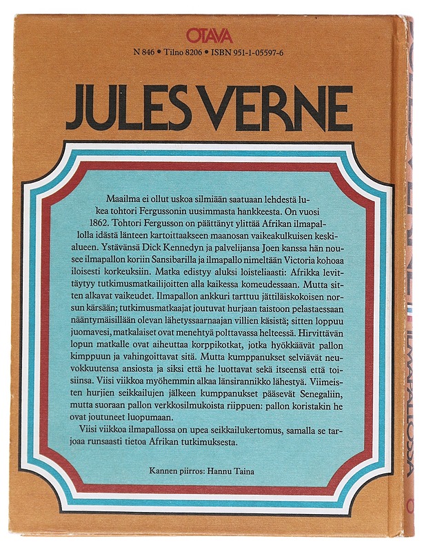 Viisi viikkoa ilmapallossa : seikkailukertomus - Verne, Jules - Lastenkirjat - 10105521866 - 1