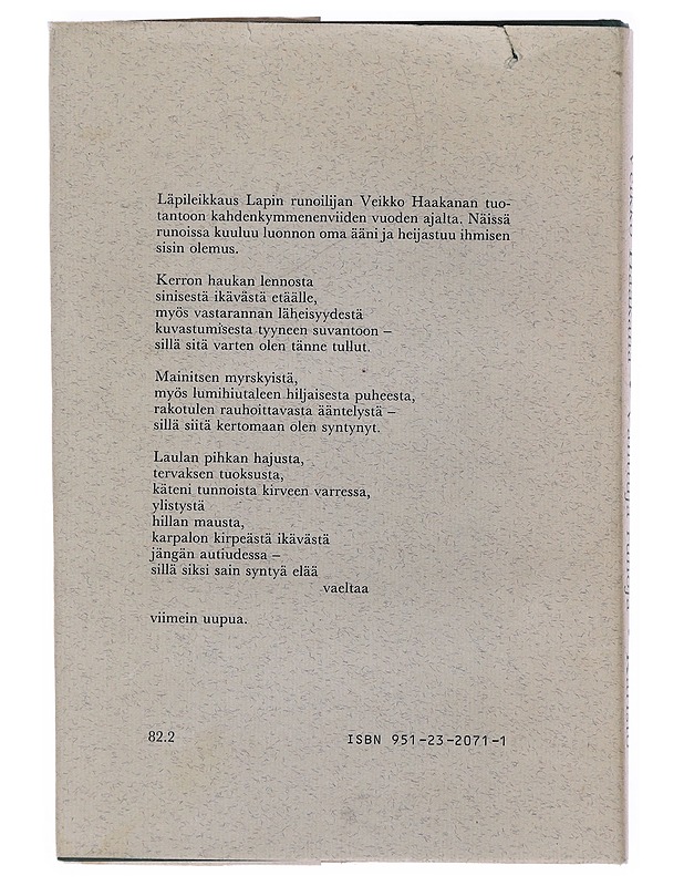 Valittuja runoja - Veikko Haakana - Runot ja näytelmät - 10105521921 - 1