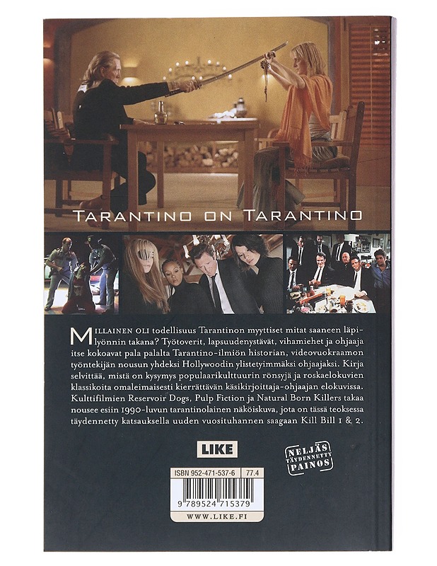 Tarantino on Tarantino - Bernard, Jami - Elämäkerrat ja muistelmat - 10105521925 - 1