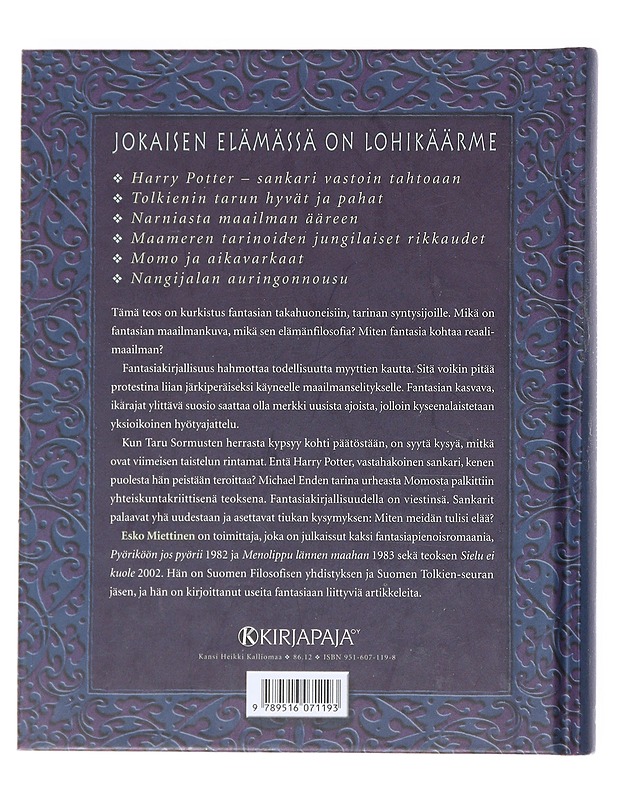 Velhot, örkit, sankarit : johdatus fantasian maailmaan - Esko Miettinen - Fantasia- ja scifi - 10105521976 - 1