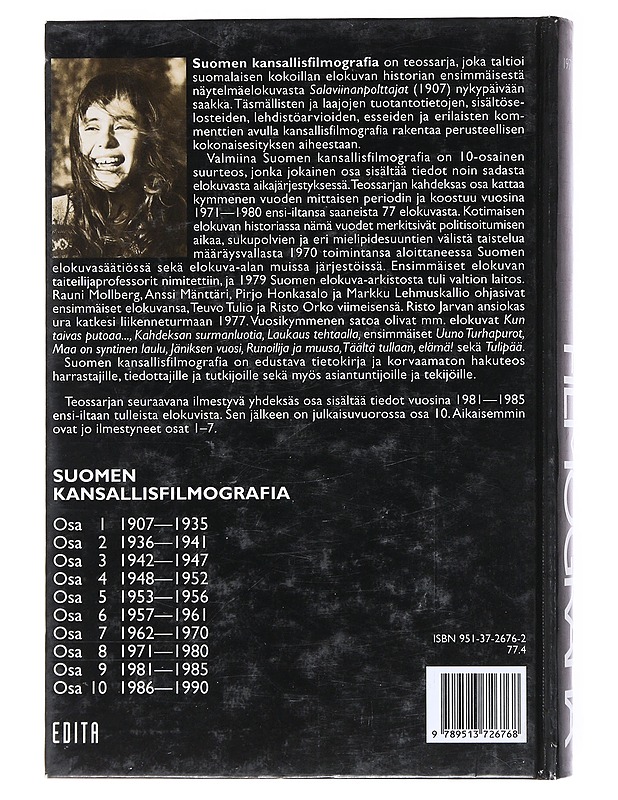 Suomen kansallisfilmografia. 8, 1971-1980  - Uusitalo, Kari - Historiakirjat - 10105521988 - 1