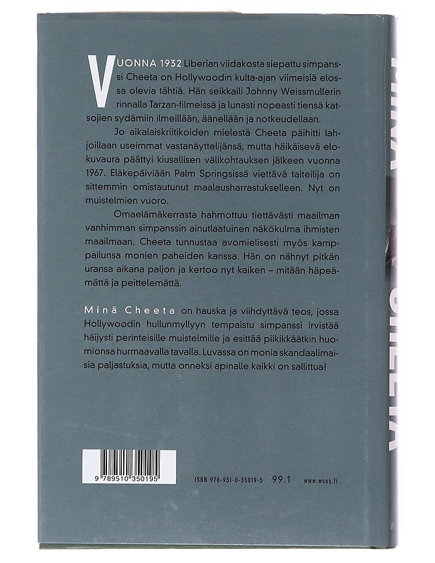 Minä Cheeta : omaelämäkerta - Lever, James - Elämäkerrat ja muistelmat - 10105521998 - 1