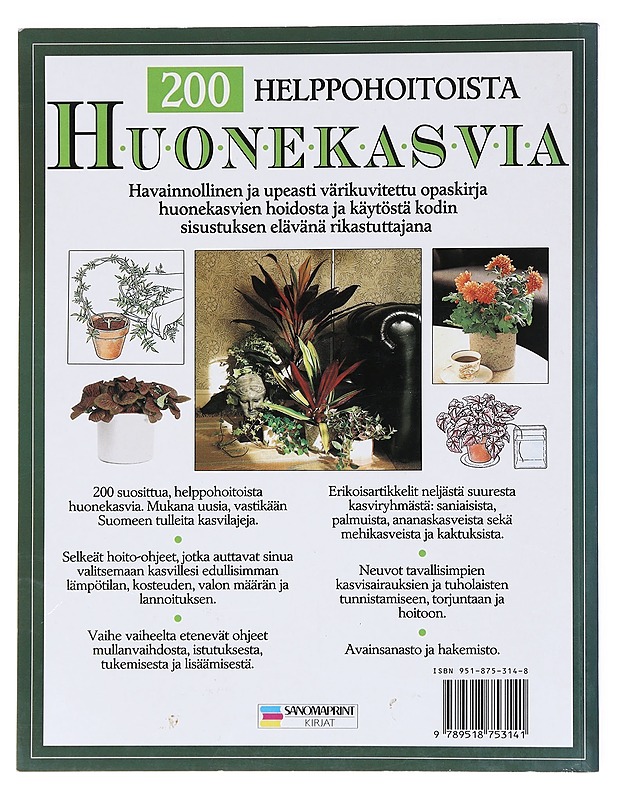 200 helppohoitoista huonekasvia - Gilbert, Richard - Tietokirjat ja oppaat - 10105522015 - 1